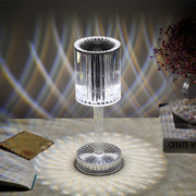 Crystal Diamond Table Lamp Touch Control RGB Color Light Bedroom Romantic