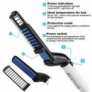 Multifunctional Hair Comb Brush Beard Hair Straighten Comb Quick Hairstyle For Men