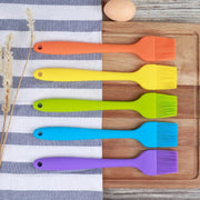 Pack Of 6 – Silicone Pastry Basting Bbq Brush | Oil Butter Cream Spreading Brush