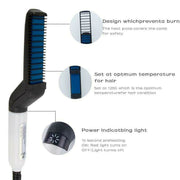 Multifunctional Hair Comb Brush Beard Hair Straighten Comb Quick Hairstyle For Men