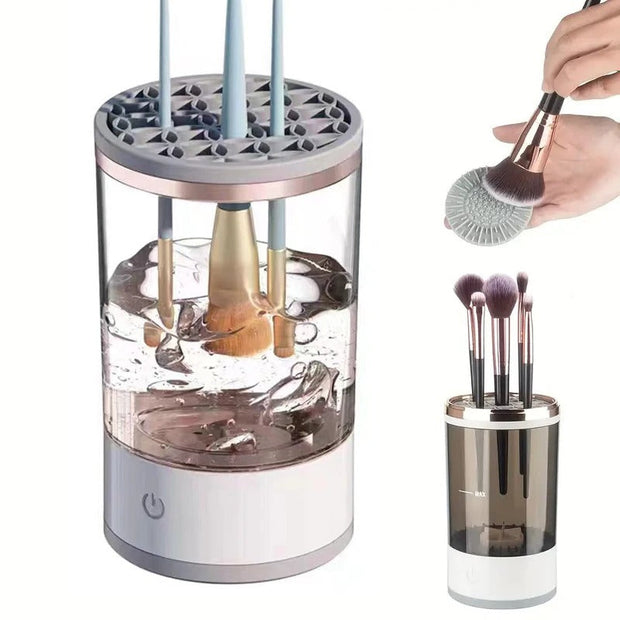 3 In 1 Electric Makeup Brush Cleaner Makeup Brushes Drying Rack Brush Holder Stand Tool Automatic Make Up Brush Cleaner Machine