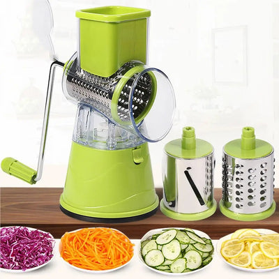 Manual Vegetable Cutter Slicer Multifunctional Round Slicer Gadget Multifunction Kitchen Gadget Food Processor Blender Cutter