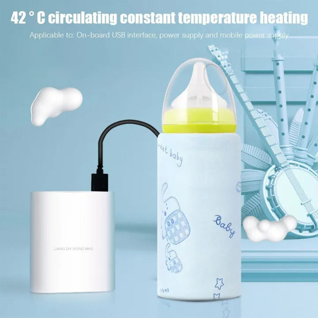 Portable Usb Feeder Warmer Pouch Shaped Easy To Carry