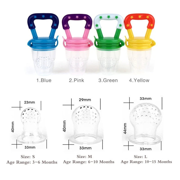 (combo) Baby Spoon Feeder Silicone Bottle Feeding With Free Fruit Pacifier Toddler