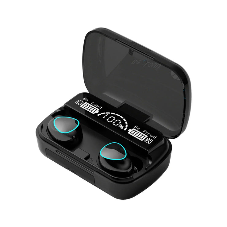 M10 Earbuds 3500 Mah Original, Waterproof,wireless Bluetooth Earbuds With Super Sound & High Quality Touch Sensors