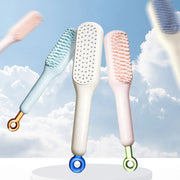 Self Cleaning Hair Brush, One-click Cleaning Telescopic Hair Comb, Anti-static Telescopic Hairbrush, Anti-hair Entangled Automatic