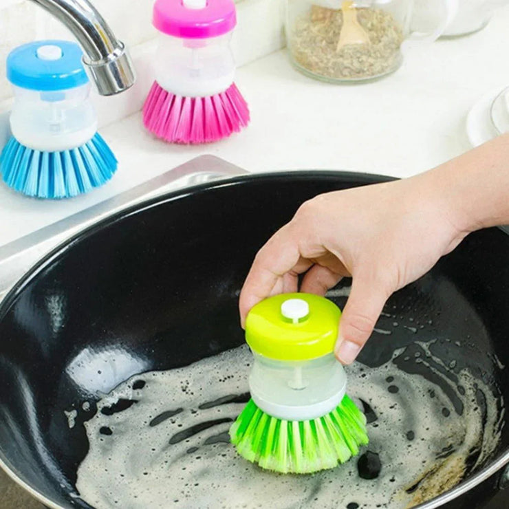 Mini Kitchen Liquid Dish Cleaning Brush (Pack of 2)