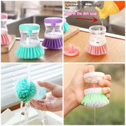 Mini Kitchen Liquid Dish Cleaning Brush (Pack of 2)