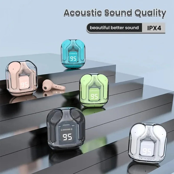 Air31 Earbuds Wireless Crystal Transparent Body (Random Color)