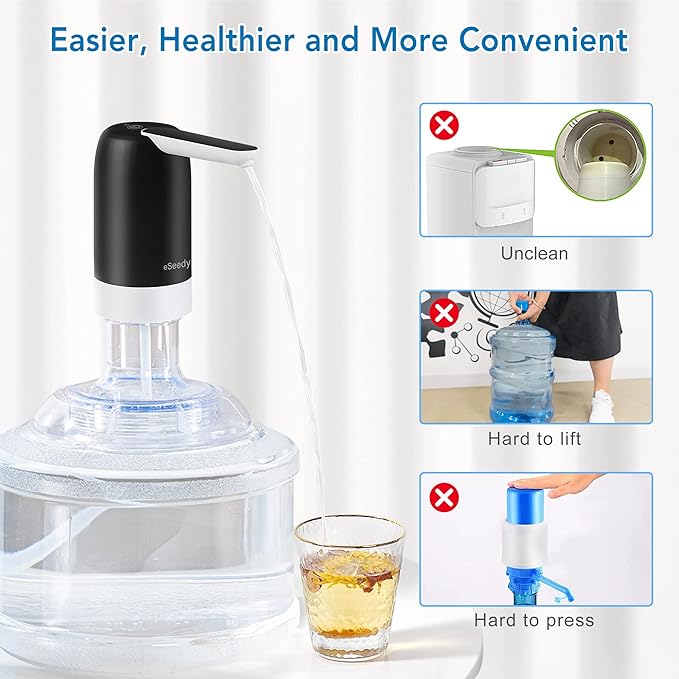 Water Dispenser For Bottle, Electricportable Rechargeable Water Jug Pump | Automatic Drinking Water Pump For Camping Office Home