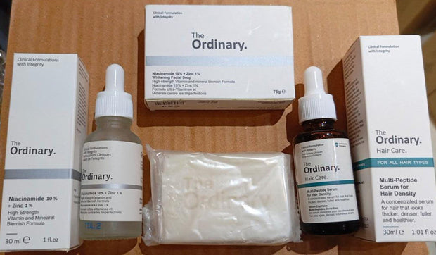 The Ordinary Deal 3 in 1 || – Face Serum – Hair Serum – Ordinary Soap