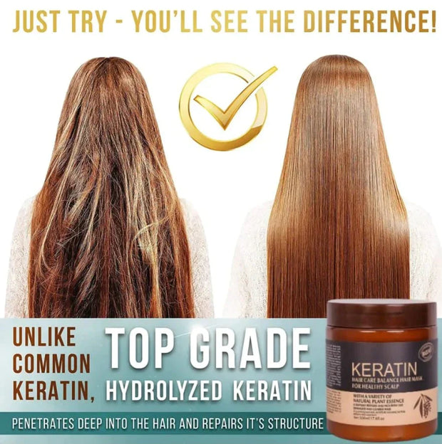 100%-Original Keratin Hair Mask Treatment – 1000ml For (Men-Women)