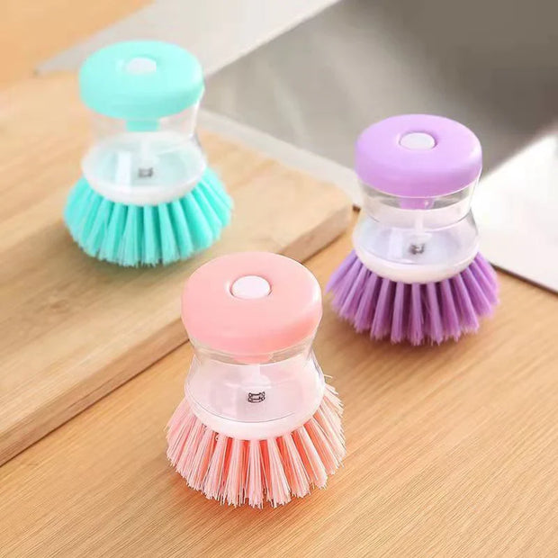 Mini Kitchen Liquid Dish Cleaning Brush (Pack of 2)