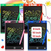 ( 8 / 10 / 12 Inch ) ✍️ Reusable Writing Kids Tablet (multi Colourful Writing)