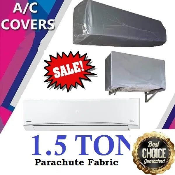 AC Cover 1.5 ton Waterproof and Dust Cover for Indoor & Outdoor, Unit 1.5 ton Parachute