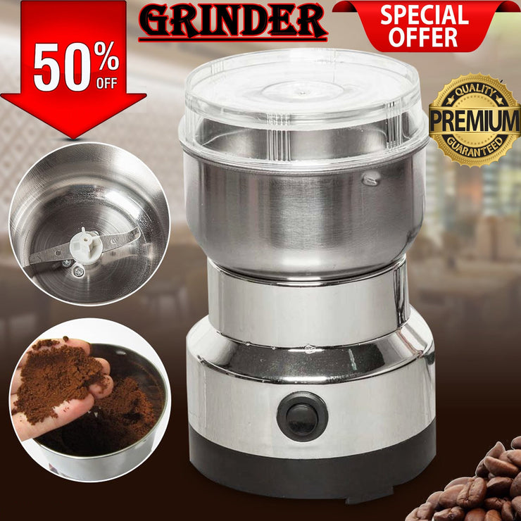 Multi Purpose Electric Coffee Grinder Automatic Coffee Spice Grinbeander Stainless Steel – 150 Watts