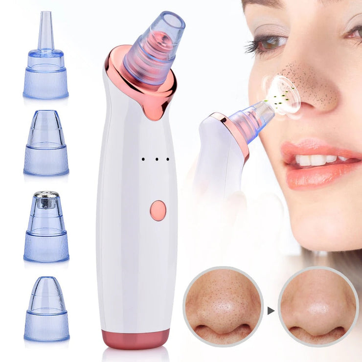 Face Vacuum Blackhead Remover Pore Cleaner | Electric Deep Cleansing Tool For Nose & Face