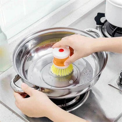 Mini Kitchen Liquid Dish Cleaning Brush (Pack of 2)